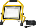 8400LM Super Bright LED Work Light, 70W Worklight with 16.4FT Cord, 180° Adjustable Stand, IP65 Waterproof Flood Light for Outdoor/Indoor Job Site Construction, Garage Lighting