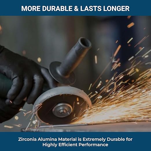 Benchmark Abrasives 4.5" x 7/8" Premium High Density Jumbo Zirconia Type 27 Flap Discs 4 1/2 for Angle Grinder, Sanding Discs, Finishing - Grinding Wheels 4 1/2 inch - (3000 Pack) - 40 Grit