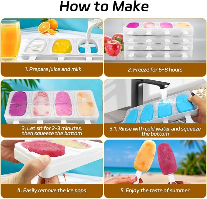 Stackable Popsicles Molds, BPA-Free Popsicle Molds - Image 6