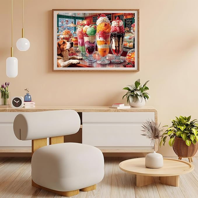 500 Pieces Puzzle for Adults, Puzzles for Adults 500 Pieces, Retro Ice Cream - Image 7