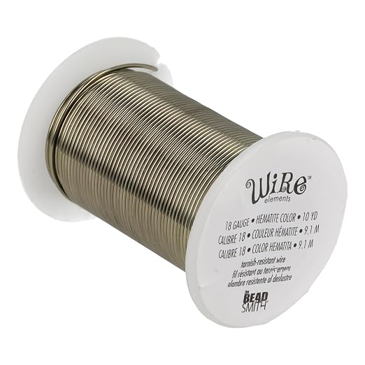 The Beadsmith Wire Elements 18-Gauge Lacquered Tarnish-Resistant Copper Wire by TheBeadsmith