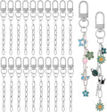 Chuyau 20pcs Silver Keychain Making Kit Swivel Snap Hook Lobster Claw Clasps by chuyau