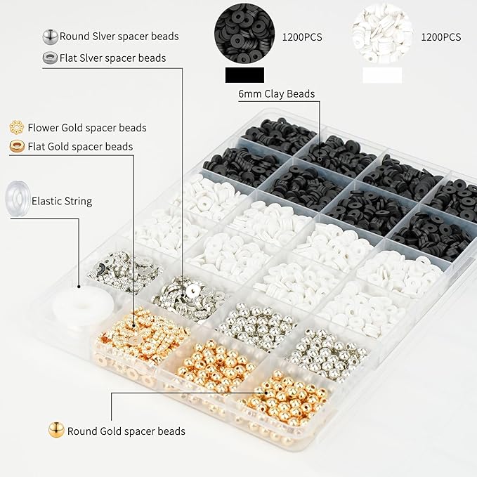 Gionlion 3000 Pcs Clay Beads Bracelets - Image 3
