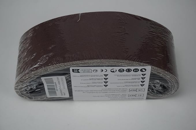 3x21 3 x 21 Inch Sanding Belt Pack 3-Inch x 21-Inch,12 Pcs(4 Each of 80 120 150 Grits) Aluminum Oxide for Sander