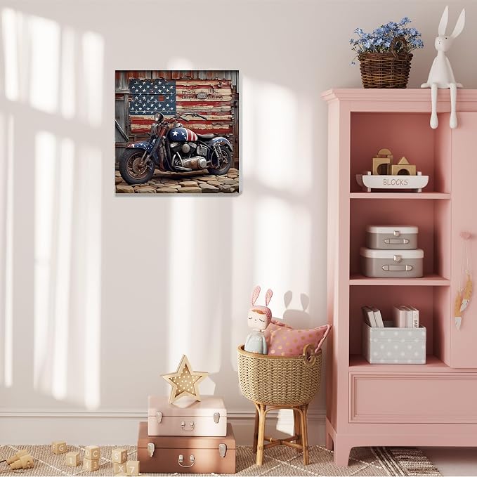 hkejoi Framed Paint by Number American Flag - Image 6