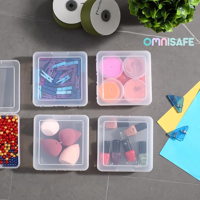 18 Pack Small Plastic Hobby Art Craft Organizer, Storage Containers | Stackable - Image 7