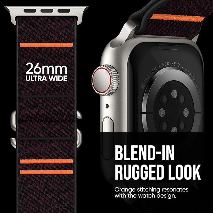 Suitisbest Sport Bands Compatible with Apple Watch Ultra Band 49mm 46mm 45mm 44mm 42mm 38mm 40mm 41mm Men Women, Stretchy Nylon Sport Loop Strap with S-Hook for iWatch Series 10 Ultra SE 9 8 7 6 5 4 3