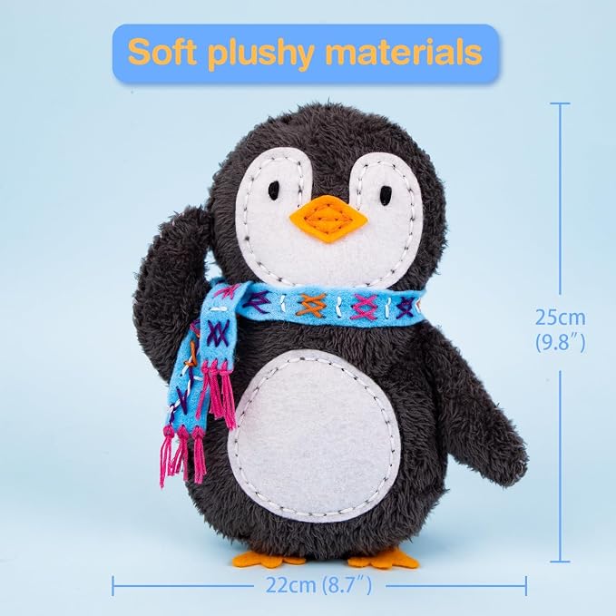 Avenir My First Sewing Kit for Kids Ages 6-8 Beginners | Learn to Sew Stuffed - Image 4