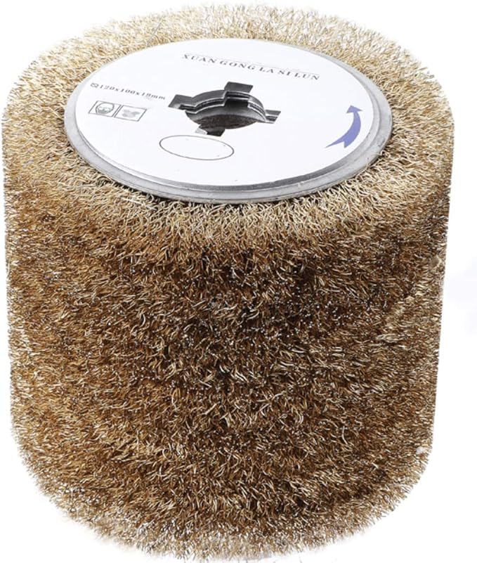 SIGNI Copper Coated Steel Wire Drawing Polishing Burnishing Wheel for surface finishing of Stainless Steel, Aluminum, Metal and Wood (Copper coated steel wire 0.3mm)