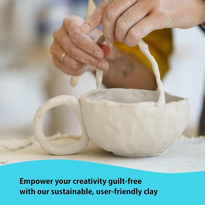 POTTREATIVE Air Dry Clay Pottery Kit - Image 8