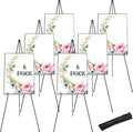 DAJAVE 6 Pack Display Easel Stand 63 Inch Folding Easels by DAJAVE