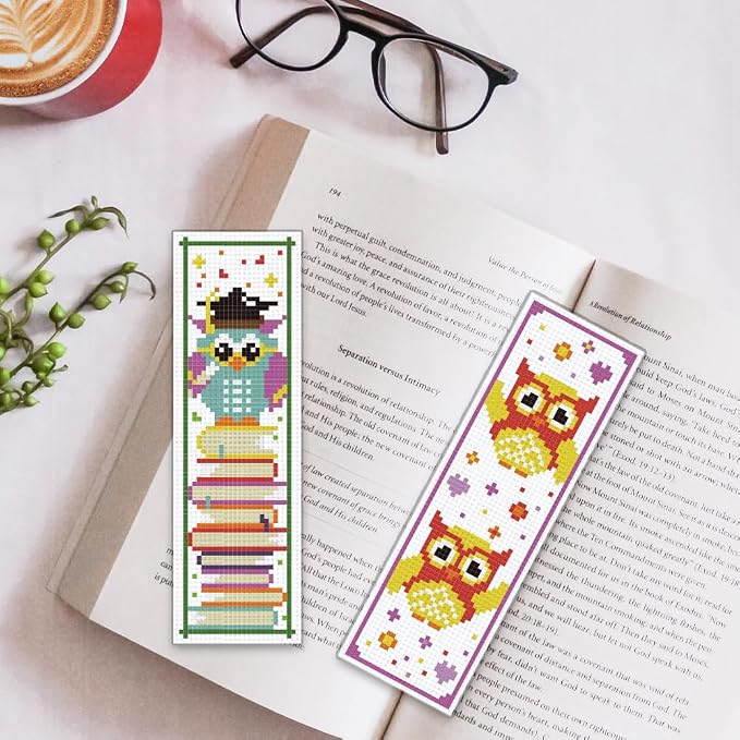 ORIGACH 6 Set Cross Stitch Bookmark Kit - Image 5