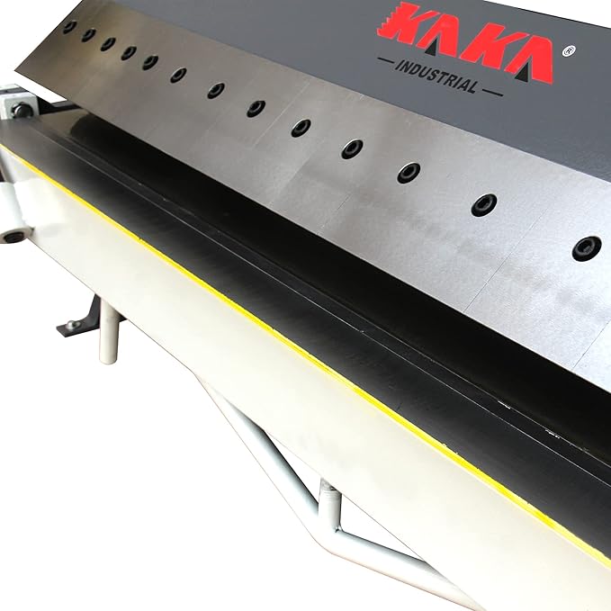 KAKA INDUSTRIAL Box and Pan Brake, 48-Inch Metal Brake, 16 Gauge Mild Steel Capacity Pan and Box Brake, Heavy-Duty Bending Brake with 16 Fingers, 1–135 Degree Adjustable W-4816Z