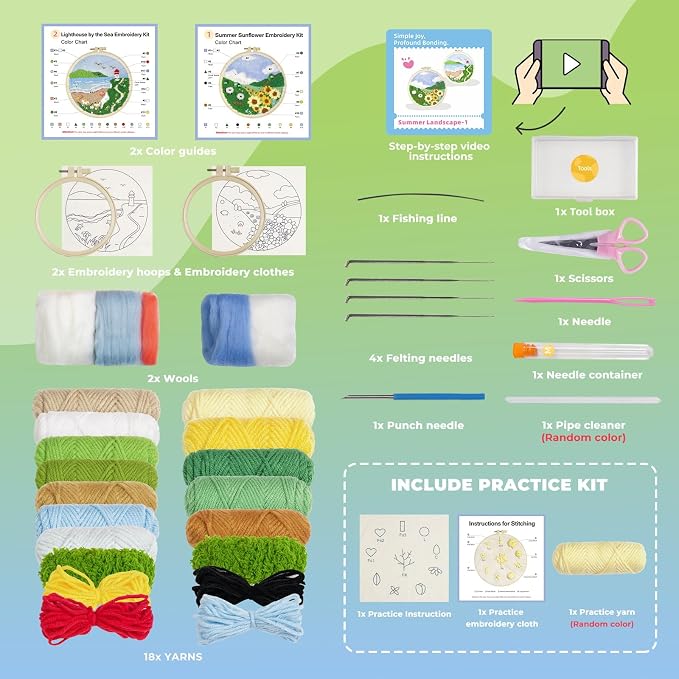 Punch Needle Kits Adults Beginner, Embroidery kit - Image 3