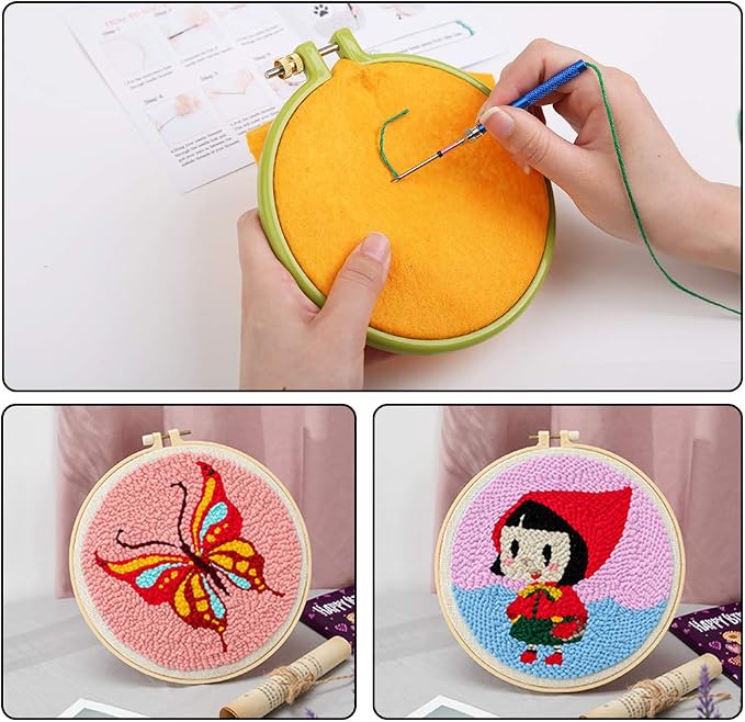 Punch Needle, 43 Pieces Punch Needle Tool and Instructions - Image 5