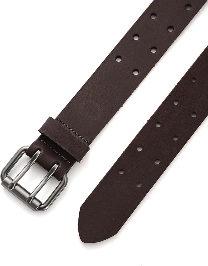CHAOREN Work Belts for Men Heavy Duty - 1.5" Full Grain Leather Belt Casual - Fully Adjustable, Double Prong