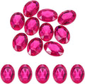 MECCANIXITY 10Pcs Acrylic Oval Gems 30x40 mm Flat Back Artificial Rhinestones by MECCANIXITY