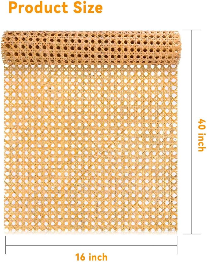 16-inch Wide Rattan Webbing 40-inch Long Rattan Webbing Rolls - Image 6