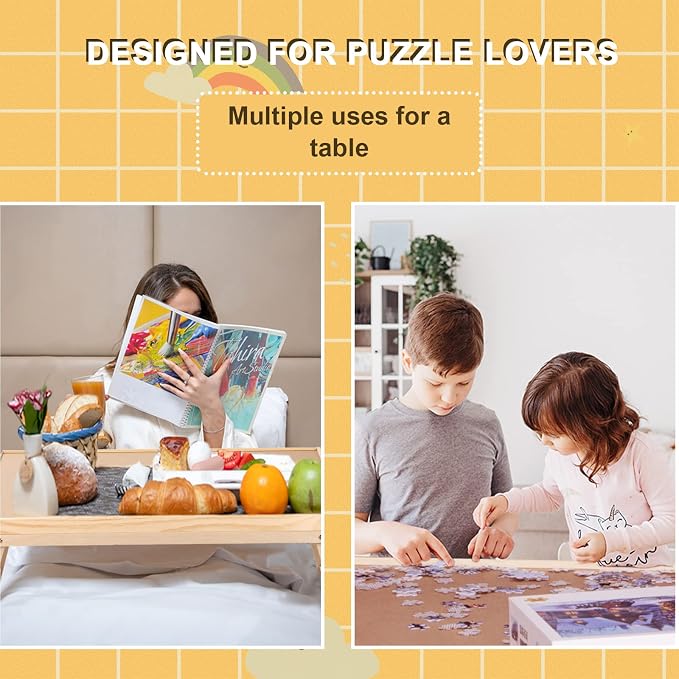 Yacona Puzzle Board 1500 Pieces, Jigsaw Puzzle Table - Image 7