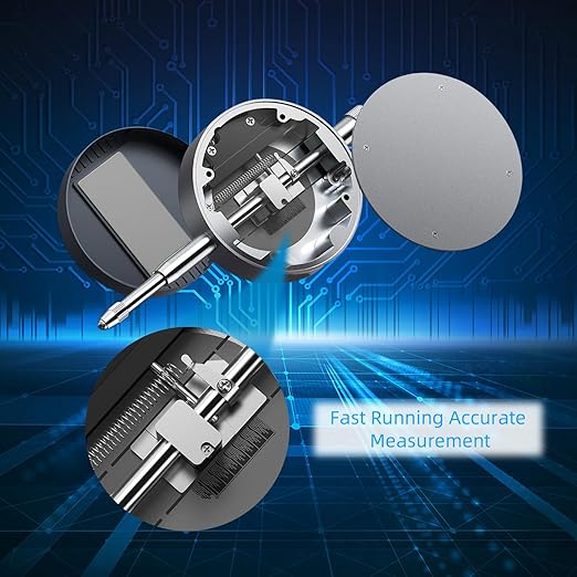 Electronic Digital Dial Gauge,with A Range of 0.5in/12.7mm and A Digital Indicator Accuracy of 0.01mm/0.0005 "Metric and Imperial Measure Tool Electronic Dial Gauge of 3D Printing and CNC Machine
