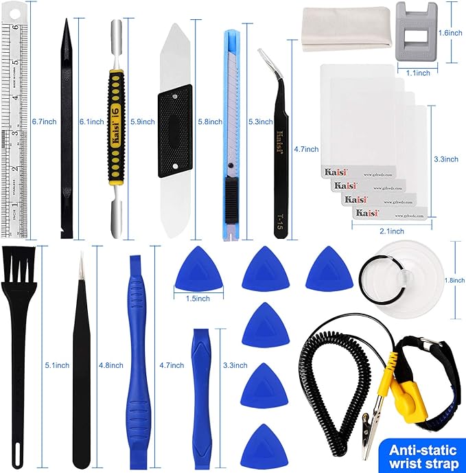Kaisi 136 in 1 Electronics Repair Tool Kit Professional Precision Screwdriver Set Magnetic Drive Kit with Portable Bag