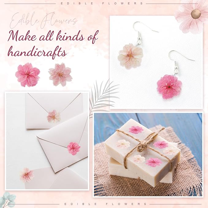 96 Pcs Natural Dried Pressed Edible Flowers - Image 7