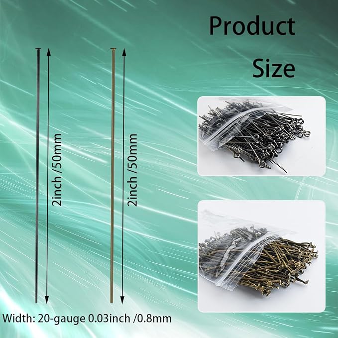 600 Pieces 2 Inch Flat Head Pins - Image 2