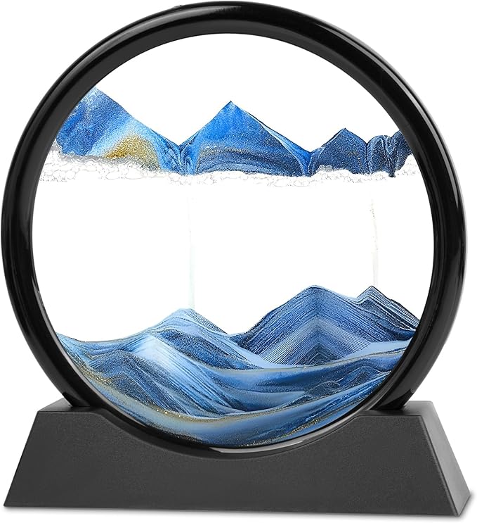 Meeitec Moving Sand Art, 3D Liquid Motion Deep Sea Sandscape Color Quicksand by Meeitec