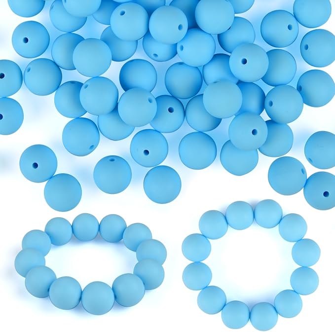 ASTARON 100 Pcs 15mm Silicone Beads by ASTARON