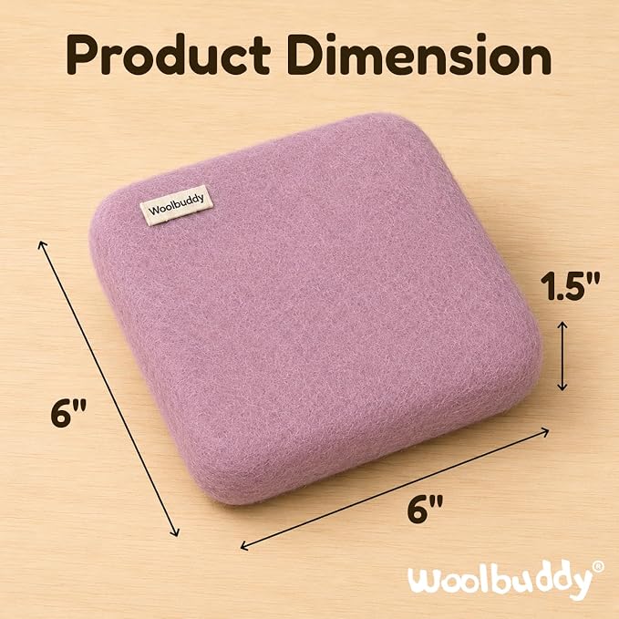 Woolbuddy Wool Felting Pad 6 x 6 x 1.5 Inch, Durable Needle Felting Mat - Image 3
