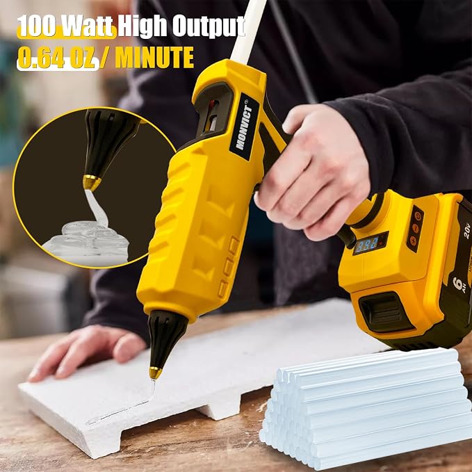 MONVICT Cordless Glue Gun for Dewalt 20V Battery - Image 4