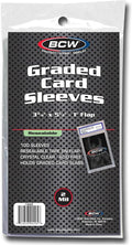 BCW Resealable Graded Card Sleeves | 100 Pack | Universal Fit by BCW