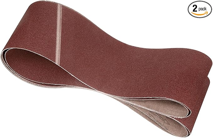 2 Pcs Sanding Belts 6 x 108 Inch 80 Grit Aluminum Oxide Abrasive Sandpaper for Belt Sander Metal Grinding Wood Working Weld Rust Removal