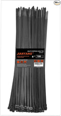 8 Inch Zip Ties Double Sided Toothed,65LBS Tensile Strength Heavy Duty Cable Wire Ties With Self-Locking Adjustable More Durable Nylon Tie Wraps for Indoor Outdoor（100 Pack）