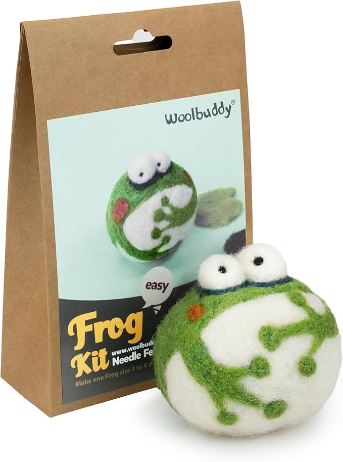 Woolbuddy Needle Felting Kit for Beginner Adults, Starter Set by Woolbuddy