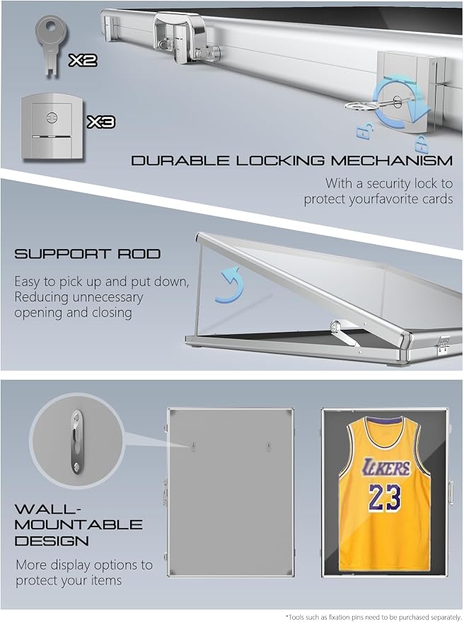 Ultra-Thin 31.4 x 23.6inch Portable Aluminum Card Display Case - Image 3