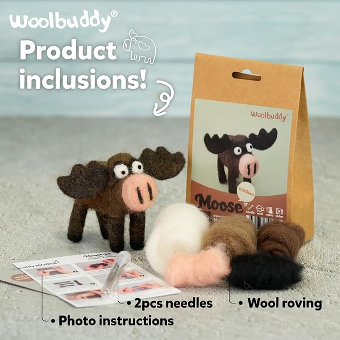 Woolbuddy Needle Felting Kit for Beginner Adults, Starter Set - Image 3
