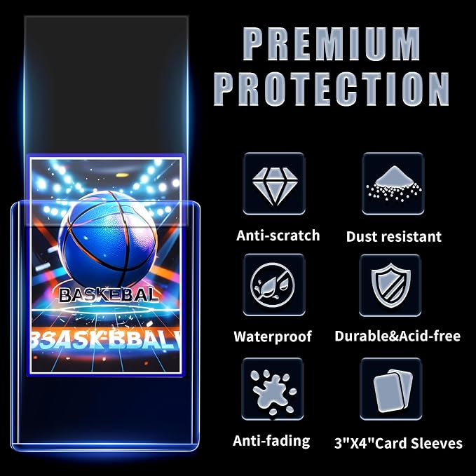 400 Card Sleeves Top Loads for Cards, Toploaders Hard Plastic for Trading Game - Image 3