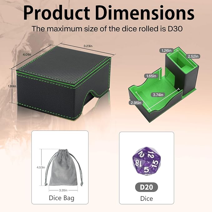 Dice Tower and Tray, Foldable Portable Dice Rolling Tower, Dice Roller Accessory - Image 5
