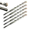 Direko 5-Piece 1/4 inch x 12 Inch SDS Plus Rotary Hammer Drill Bits Carbide Tipped Concert Drill Bits for Concrete, Brick, Cement Walls, Stone, Hammer Drill Bits for Concrete