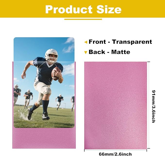Premium Card Sleeves, 150 Sleeves 2.6''x3.6'' Compatible - Image 2