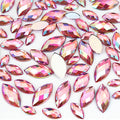 1000Pcs Crystal AB Horse Eye Rhinestones Glitter Gems Flatback Acrylic by UYTRDVG