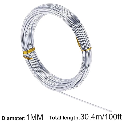 TecUnite Aluminum Craft Wire for Sculpting Bendable Metal Beading Wire for DIY - Image 2