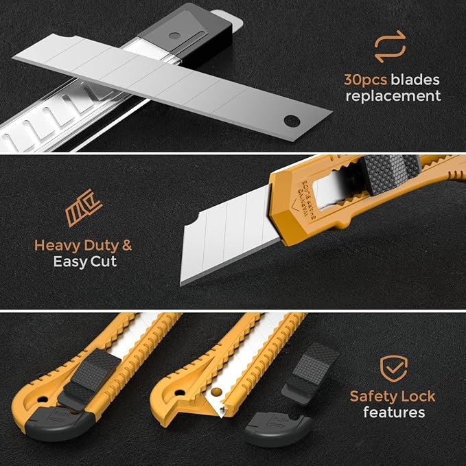 Nicpro 15 Pack Utility Knives - Image 7
