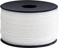 White Nylon Rope 1/8inch 100ft Braided Multi-Purpose Ropes for Outdoor&Indoor Heavy Duty for Camping, Boat, Garden, Clothesline, Marine, Soft & Flexible, High Tensile Strength