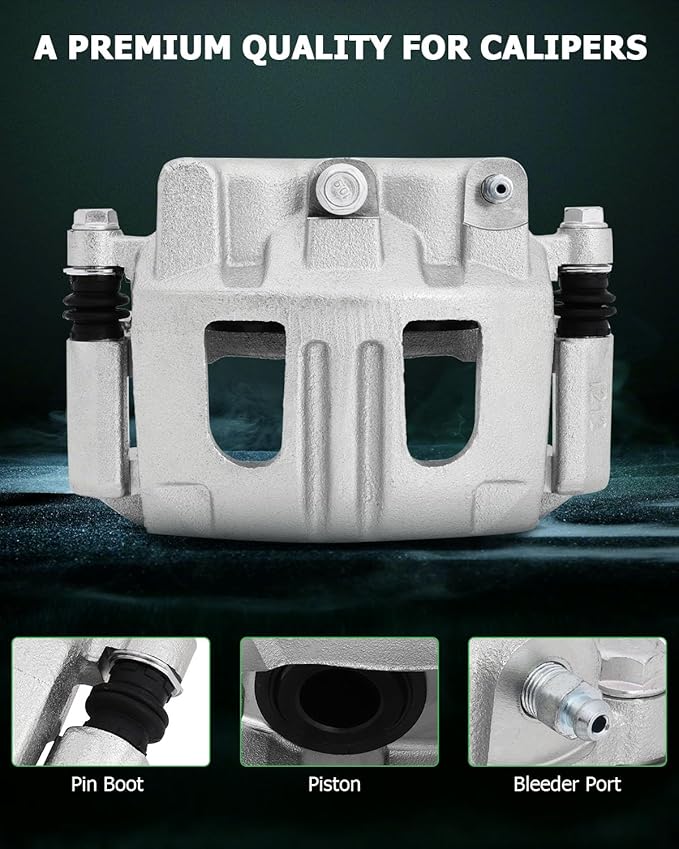 SCITOO Front Left+Right Brake Calipers With Bracket 18B4950 18B4951 Compatible For Chevrolet Equinox 2005-2006 For Pontiac Torrent 2006 For Saturn Vue 2004-2007