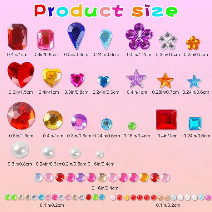 3000 PCS Gem Stickers - Image 2