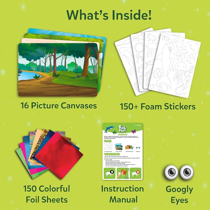 Skillmatics Foil Fun – Animals Mega Pack, No Mess Art - Image 3