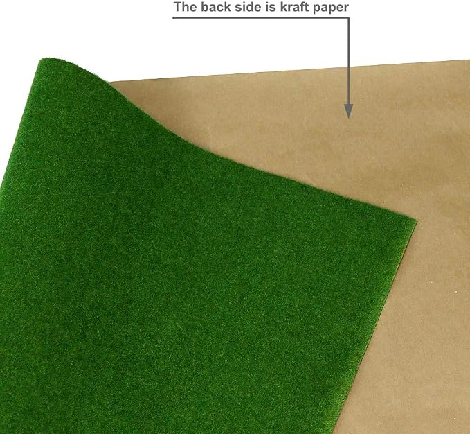 CP122 Artificial Model Grass Mat Trains Dark Green 40x100cm or 15.7‘’ x 39'' - Image 3