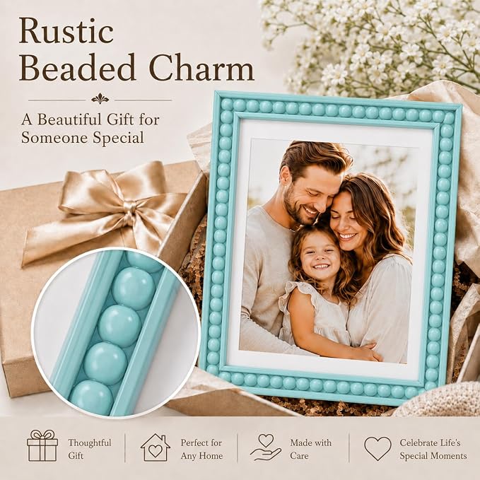 Solid Wood 12x16 Picture Frame Beaded Frame - Image 7